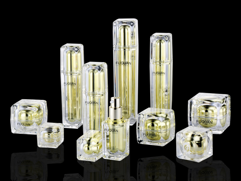 Square crystal bottle